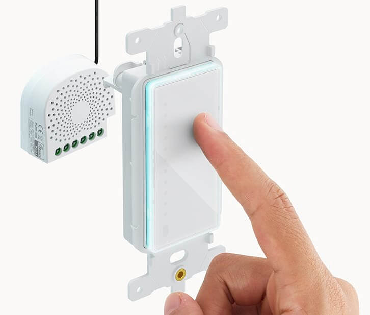 z-wave wall switch with touch