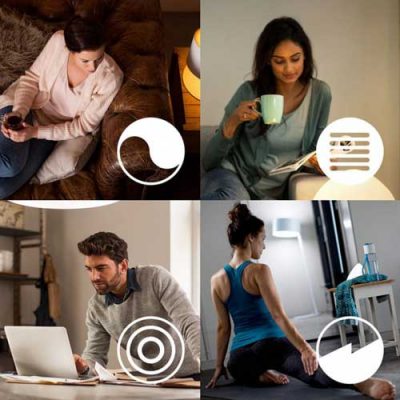 Bóng đèn thông minh Philips HueWA 8.5W A60 E27 VN 5 bong den thong minh philips huewca 9w a60 e27 vn 79217