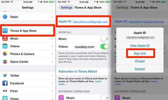Cách xoá tài khoản Apple ID trên iPhone