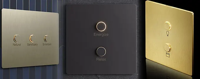 Slider bộ công tắc Alisse keypad Lutron USA