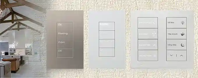 Slider bộ công tắc palladiom keypad Lutron USA