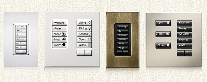 Slider bộ công tắc seeTouch Keypad Lutron USA